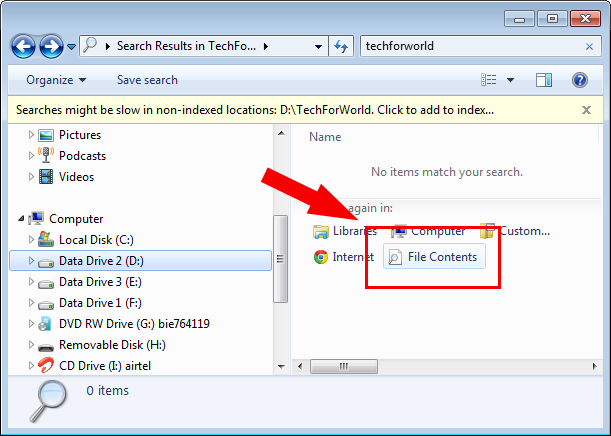 where you filed documents database